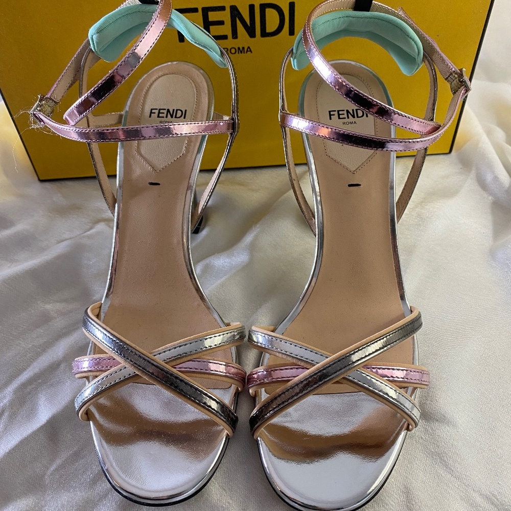 Fendi Metallic Heels